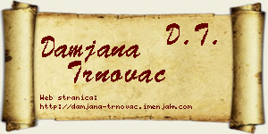 Damjana Trnovac vizit kartica